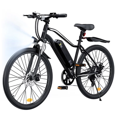 EB3S elektromos kerékpár, 350W motor, 36V 15Ah akku, 35km/h, 90km hatótáv, 26” terepgumi, IPX4, tárcsafék, első villa, 150kg teherbírás