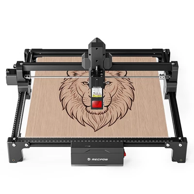 Mecpow X3S 7W lézergravírozó, 10000 mm/perc sebesség, 0.01 mm pontosság, 360×360 mm munkaterület, WiFi/USB‑C, offline gravírozás
