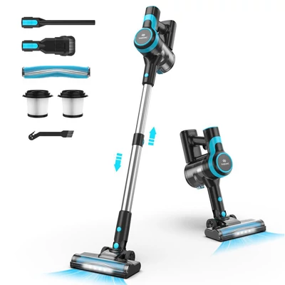 TASVAC V600 vezeték nélküli porszívó, 28000Pa szívóerő, 120000 RPM motor, LED padlókefe, 45 perc üzemidő, mosható HEPA