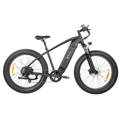 DYU King 750 hegyi elektromos kerékpár, 26×4.0 fat gumi, 48V 750W motor, 18Ah LG akkumulátor, 70 km hatótáv, 45 km/h, 150 kg teherbírás