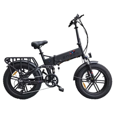 ENGWE Engine X összecsukható elektromos kerékpár, 20×4.0 Chaoyang terepgumik, 250W motor, 48V 13Ah akku, 25 km/h, 100 km hatótáv, dupla tárcsafék – Fekete