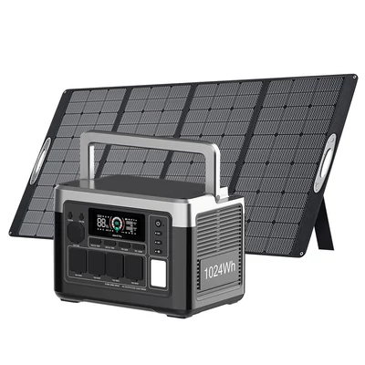 OUKITEL P1000 Plus hordozható erőmű 1024Wh kapacitással + OUKITEL PV400 összecsukható 400W napelem panel készlet