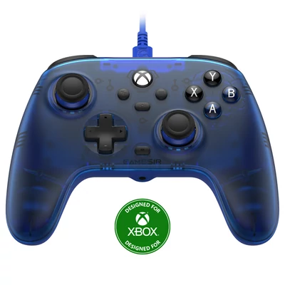 GameSir T7 vezetékes játékvezérlő, Hall-effektus karok és ravaszok, Xbox/Xbox One X/S, Steam, Windows 10/11 – Zafír kék