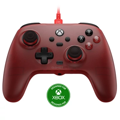 GameSir T7 vezetékes játékvezérlő, Hall-effektus karok és ravaszok, Xbox/Xbox One X/S, Steam, Windows 10/11 – Rubint vörös