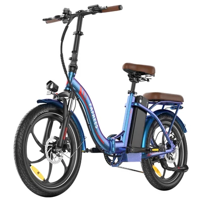Fafrees F20+ Pro összecsukható elektromos kerékpár, 250W motor, 36V 22.5Ah akkumulátor, 20×3.0 gumi, 25km/h, 100km hatótáv – Auróra kék