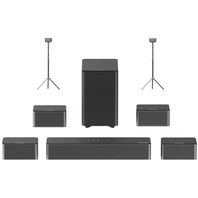 Ultimea Poseidon D80 7.1 hangprojektor + Steady 300 állványpár, Dolby Atmos, 460W, Bluetooth 5.3, app vezérlés, EQ beállítások