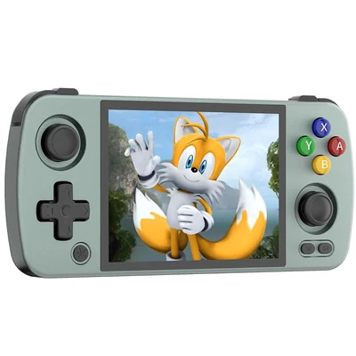 ANBERNIC RG405M Android 12 kézikonzol, 128GB TF + 128GB eMMC, 4GB RAM, 3172 játék, Moonlight streaming – Szürke