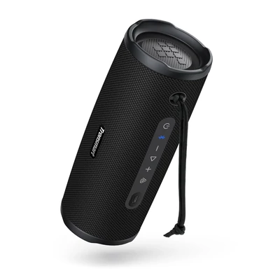 Tronsmart Mirtune C3 Plus hordozható kültéri hangszóró, 50W sztereó, Bluetooth 6.0, IPX7 vízálló, Auracast, 12h üzemidő – Fekete
