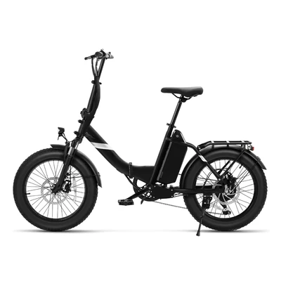 Touroll S3 Step-Thru elektromos kerékpár, 250W motor, 36V 13Ah akku, 20×3.0 gumi, 25 km/h, 65 km hatótáv, dupla tárcsafék, első villa