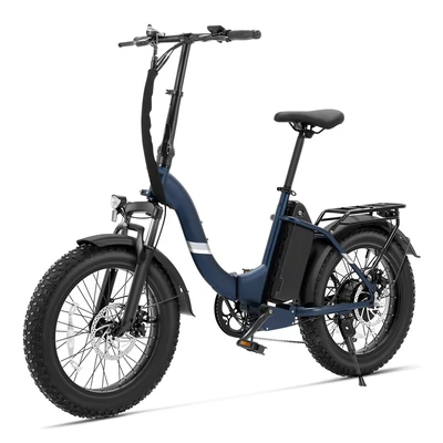 Touroll S2 elektromos kerékpár, 650W csúcsteljesítmény, 48V 15Ah akkumulátor, 20×4.0 gumi, 25 km/h, 150 km hatótáv