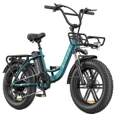 ENGWE L20 BOOST elektromos kerékpár, 250W motor, 48V 13Ah akkumulátor, 20×4'' vastag gumi, 25 km/h, 126 km hatótáv – Zöld