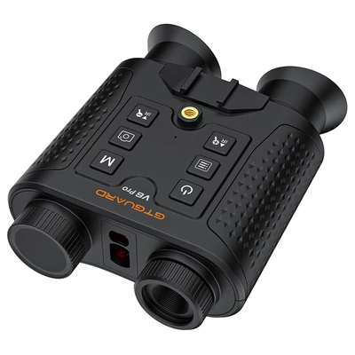 GTGUARD V6 Pro 4K digitális infravörös éjjellátó távcső, 600 m lézeres távmérővel, 8× zoommal és 60 MP kamerával - Fekete