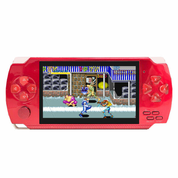 X6 8 GB 128 bites 10000  játék 4,3 hüvelykes PSP High Definition Retro kézi videojáték konzol játéklejátszó - Piros