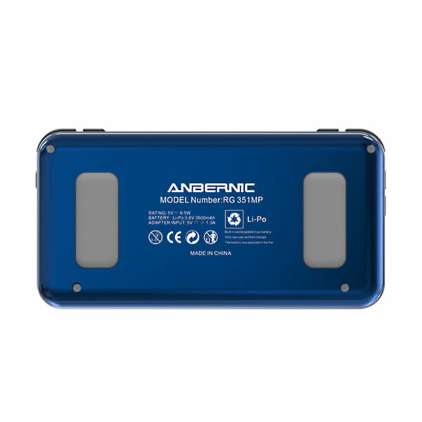 ANBERNIC RG351MP 80 GB 7000 játékok Retro kézi játékkonzol RK3326 1,5 GHz -es Linux rendszer PSP NDS PS1 N64 MD openbor Game Player Wifi Online Sparring - Kék