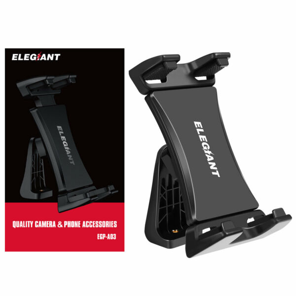 ELEGIANT EGP-A03 Univerzális 360° Fokban Forgatható Autós Tablet és Oksotelefon Tartó - Fekete