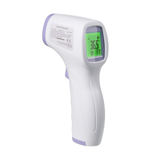 Digitális homlokhőmérő, érintésmentes infravörös hőmérő és digitális ujjbegyű pulzoximéter, SpO2 véroxigén-érzékelő - Fehér