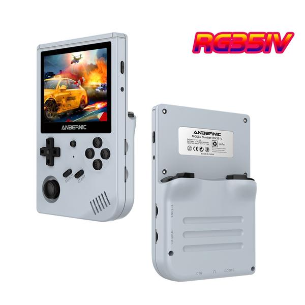RG351V 3,5 IN 640*480 kézi retro játékkonzol emulátor WiFi párosítás Beépített 16 GB PS1-hez - Szürke
