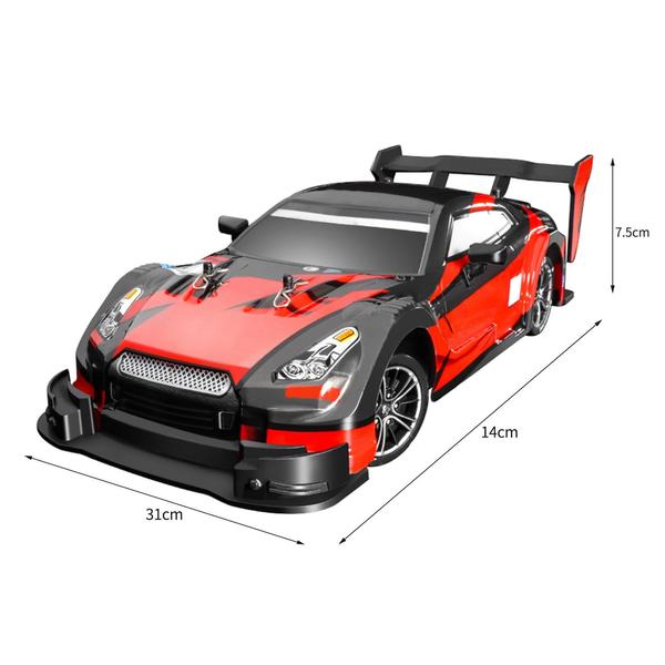 2,4 GHz-es 4WD RC Drift versenyautó 1/16 40km/h RTR - Piros