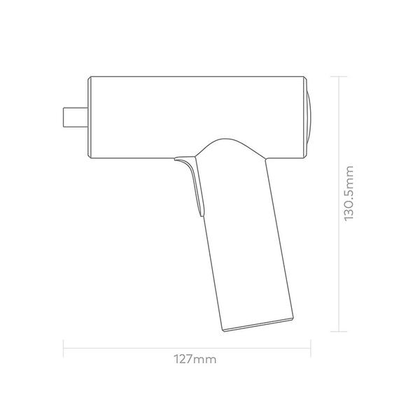 HOTO elektromos fúrócsavarhúzó készlet 10 db S2 bit/LED fényű akkus készlet barkácsoláshoz famegmunkáláshoz - Piros