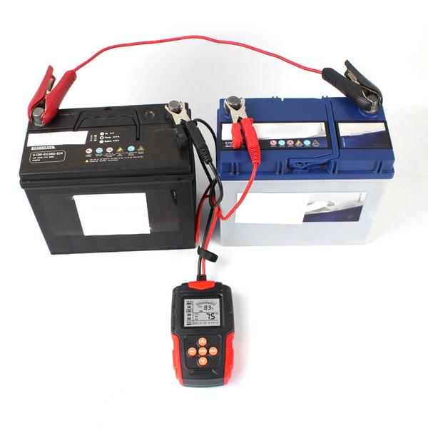 12V/24V LCD digitális akkumulátor-elemző töltésdiagnosztikai eszköz autókhoz, teherautókhoz, motorkerékpárokhoz