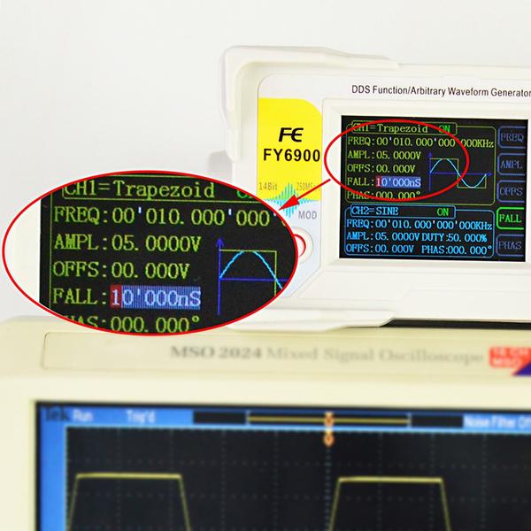 Digitális DDS kétcsatornás jelgenerátor jel/tetszőleges hullámforma generátor impulzus jelforrás 250MSa/s frekvenciamérő - 60MHz