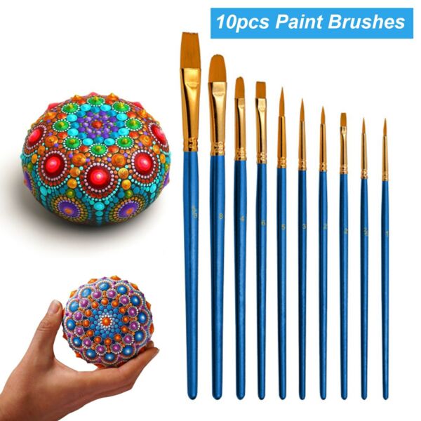 41 darabos mandala pöttyöző eszközök festősablonok golyós paletta ecsetek vászonhoz, színezéshez rajzoláshoz - 3