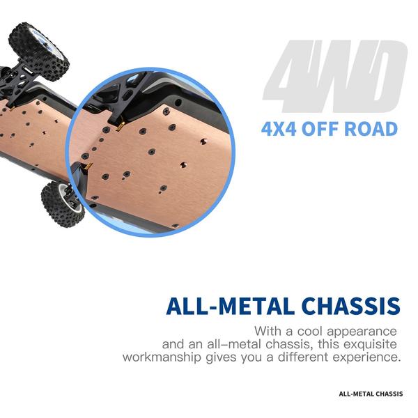 WLtoys 124017 RC verseny terepautó 1/12 2,4 GHz 75 km/h 4WD RTR fém alváz