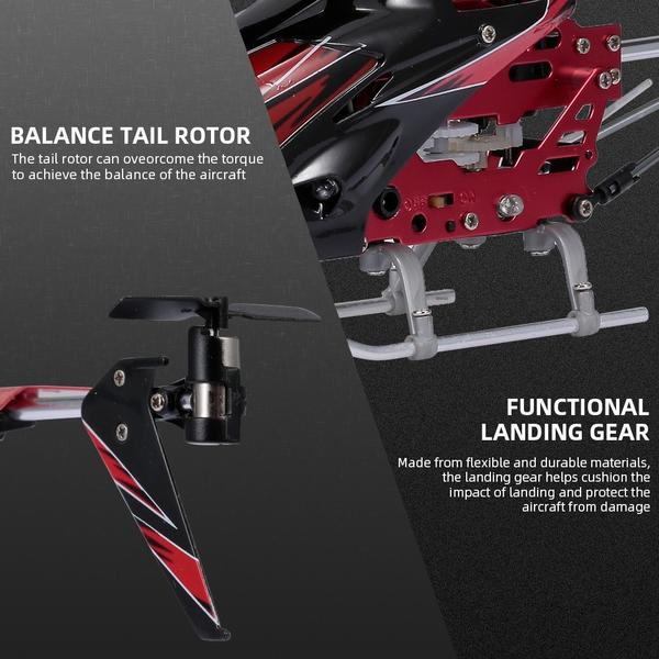 Wltoys XK S929-A RC helikopter 2.4G 3.5CH világítással - Piros