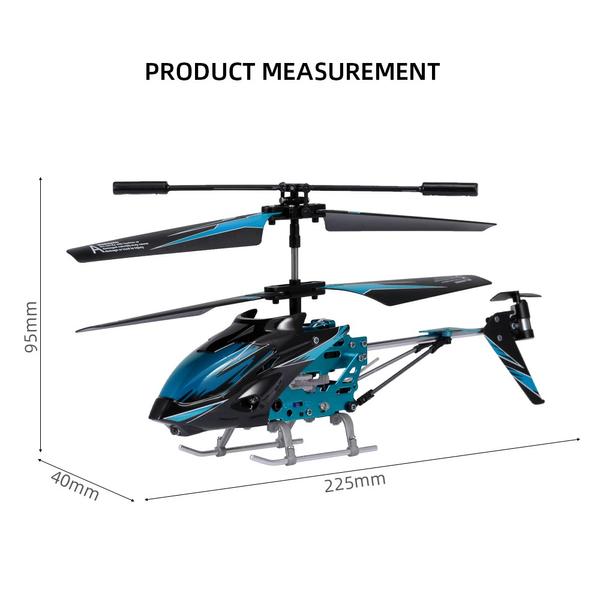 Wltoys XK S929-A RC helikopter 2.4G 3.5CH világítással - Kék