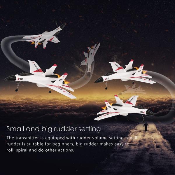 WLtoys XK A100 2.4G 340mm 3CH RC repülőgép - Fehér