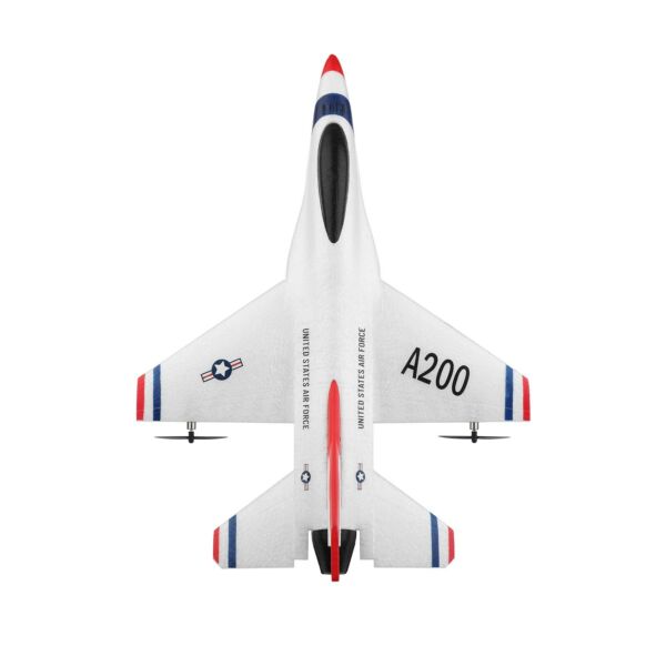 Wltoys XK A200 F-16B RC repülőgép 2,4 GHz 2 csatornás - 2 akkumulátor