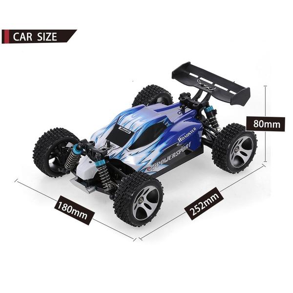 Wltoys A959 1:18 2,4 GHz RC terepjáró 4WD 45 km/h RTR - Kék