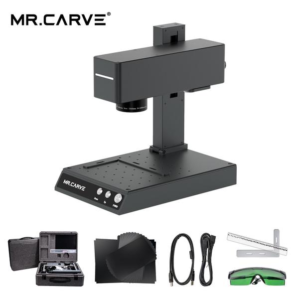 MR.CARVE M4 jelölő és gravírozó gép 2 W infravörös lézermodul és 5 W kék fény lézermodul