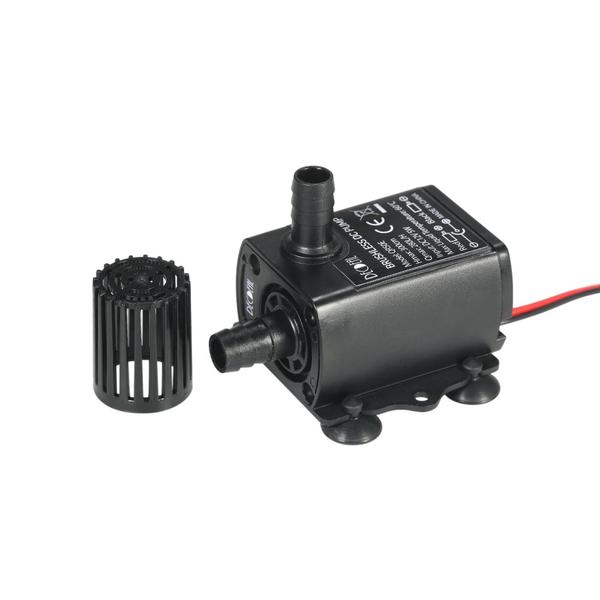 Decdeal DC12V 5W Ultra-csendes mini búvárvízszivattyú szökőkúthoz, akváriumi keringető 280 l/h Emelés 300 cm