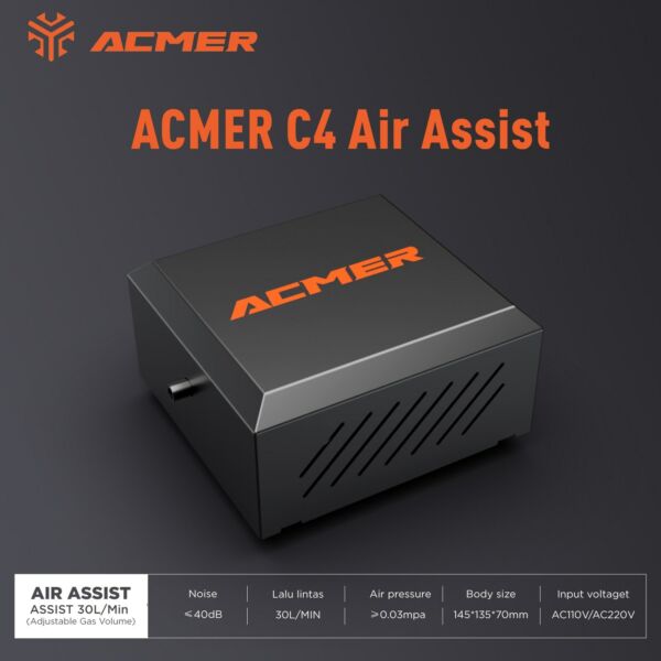 ACMER C4 0-30L/perc lézeres vágás gravírozás levegővel segített tartozékok