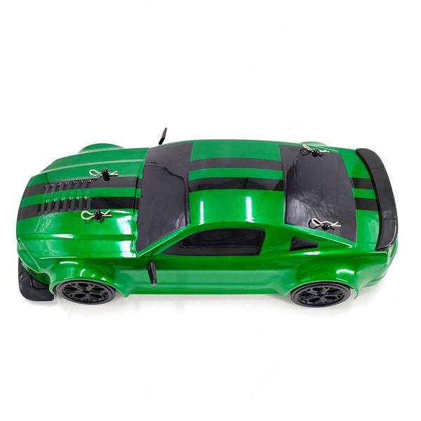 1:14 2,4 GHz 20 km/h Távirányítós autó Négykerék-meghajtású Drift versenyautó - Zöld, 1 akkumulátor
