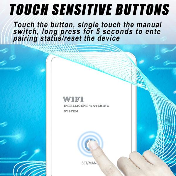 Tuya WIFI automatikus öntözőeszköz Intelligens időzített csepegtető öntözőrendszer támogatása Távoli APP vezérlés kerti terasz cserepes növényekhez