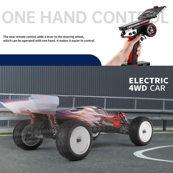 WLtoys 124008 távirányító terepjáró autó 1/12 2,4 GHz 4WD 60 km/h (11,1 V 2000 mAh akkumulátor)