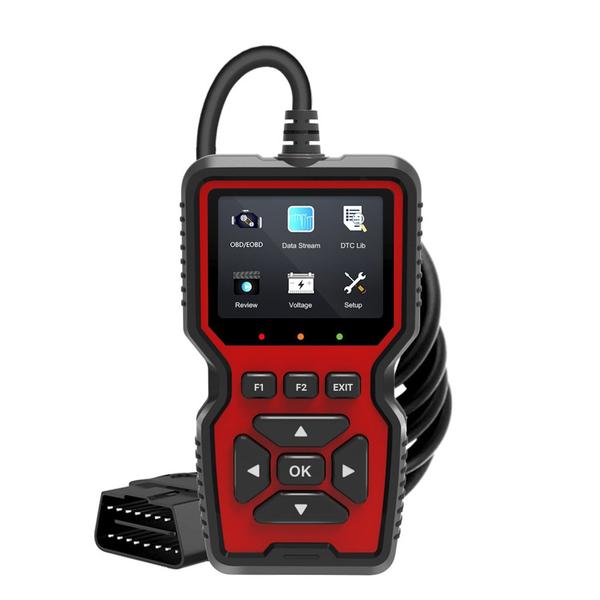 V519 OBDII diagnosztikai járműkódolvasó továbbfejlesztett nyomtatási funkció támogatással minden OBD II protokoll autóhoz 1996 óta