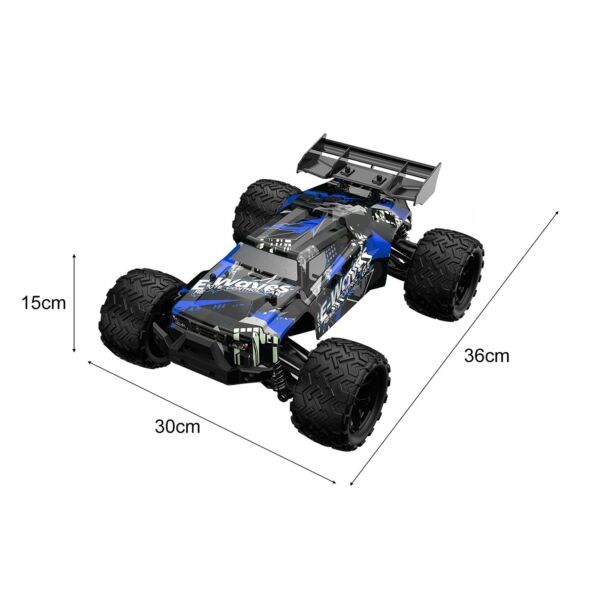 1/14 2.4GHz 45km/h távirányítós autó 4WD mászóautó - Kék, 1 akkumulátor