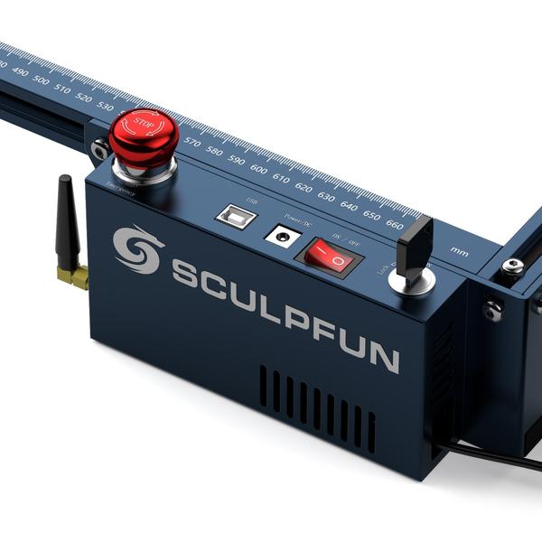 SCULPFUN S30 Ultra 33W lézergravírozó automata levegő asszisztens 600x600mm gravírozási terület