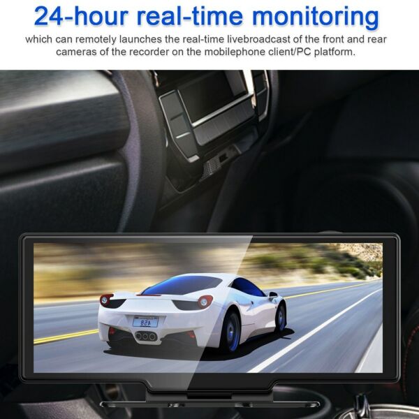 Autós műszerfali videórögzítő 10,26 hüvelykes BT széles képernyővel (RAM 2G és AHD hátsó kamera)