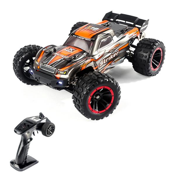 HBX 2105A 1:14 4WD 2,4 GHz távirányítós teherautó 75 km/h sebességű terepjáró - Narancs, 3 akkumulátor