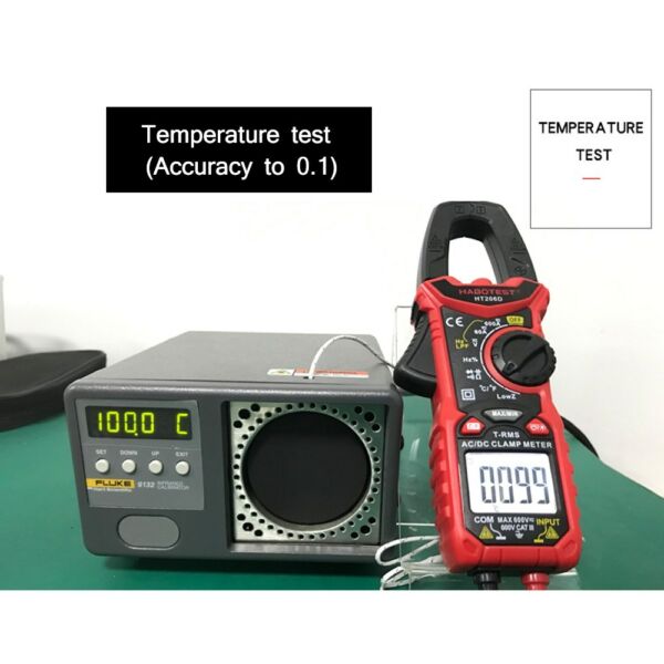 HABOTEST digitális bilincsmérő automatikus hatótávolságú multiméter feszültségmérő AC/DC feszültségáram mérése - HT206B
