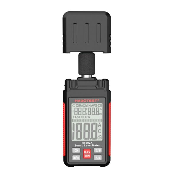 HABOTEST HT602 2,2 hüvelykes LCD digitális hangszint mérő decibel figyelő teszter 30-130 dB