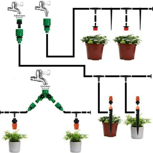 Automata öntözőrendszer csepegtető, párás hűtéssel kerti növények számára - 30M