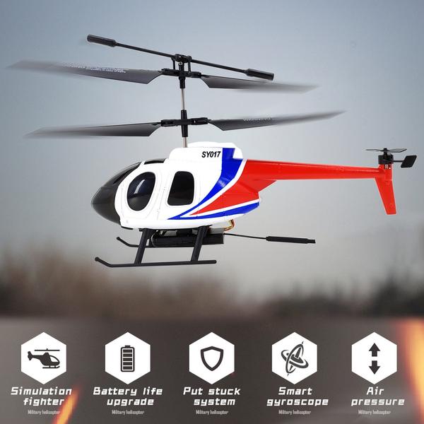 2,4 GHz-es távirányítós helikopter giroszkóp stabilizáló egygombos felszálló leszálló játék (kamera nélkül) - Fehér, 3 akkumulátor