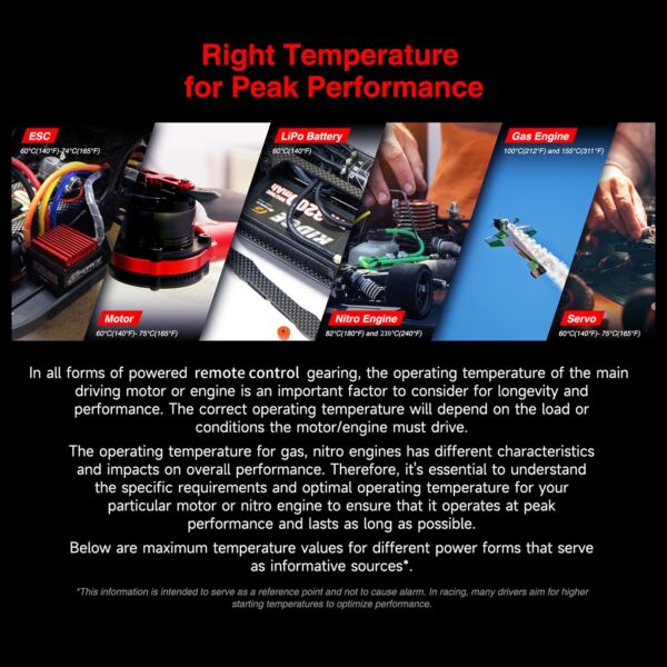 SkyRC Thermologger Duo Motor ESC hőmérséklet érzékelő BT akkumulátor-ellenőrző távirányító modulokhoz
