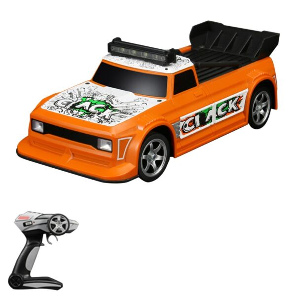 1/16 2,4 GHz-es 2WD távirányítós Drift autó LED lámpával - Narancs