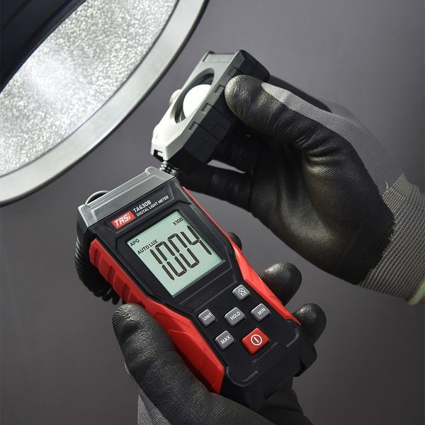 TASI digitális fényerejű fénymérő rögzítési funkcióval rendelkező LCD kijelzővel 0-200 000 mérési tartomány, rugalmas érzékelő - TA630B
